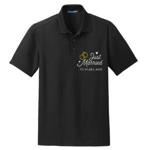 50th Wedding Anniversary Just Married 50 Years Ago Dry Zone Grid Polo