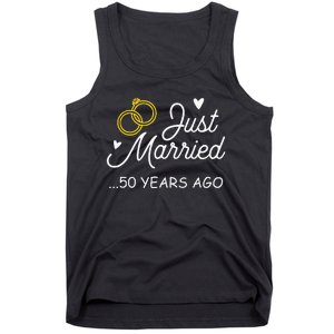 50th Wedding Anniversary Just Married 50 Years Ago Tank Top