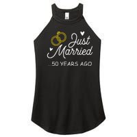 50th Wedding Anniversary Just Married 50 Years Ago Women's Perfect Tri Rocker Tank