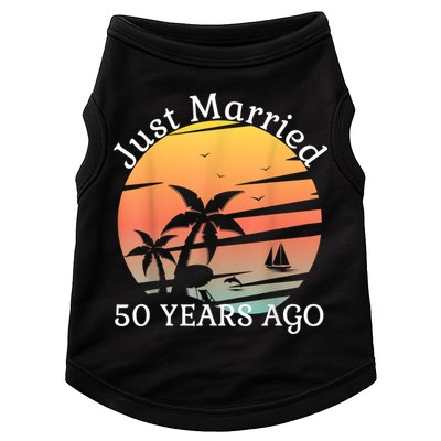 50th Wedding Anniversary Cruise Just Married 50 Years Doggie Tank