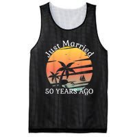 50th Wedding Anniversary Cruise Just Married 50 Years Mesh Reversible Basketball Jersey Tank