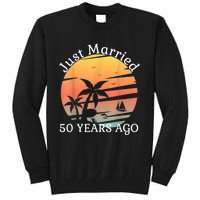 50th Wedding Anniversary Cruise Just Married 50 Years Tall Sweatshirt