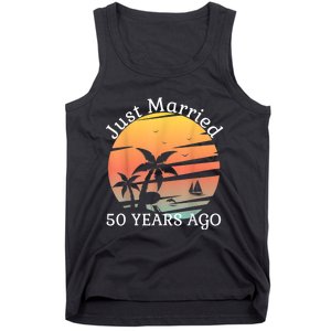 50th Wedding Anniversary Cruise Just Married 50 Years Tank Top