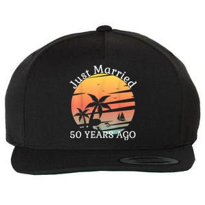 50th Wedding Anniversary Cruise Just Married 50 Years Wool Snapback Cap