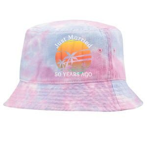 50th Wedding Anniversary Cruise Just Married 50 Years Tie-Dyed Bucket Hat