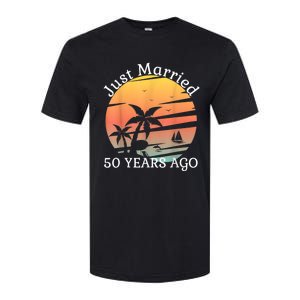 50th Wedding Anniversary Cruise Just Married 50 Years Softstyle CVC T-Shirt