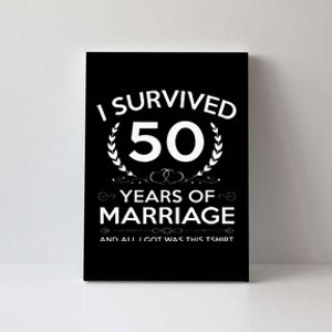 50th Wedding Anniversary Gifts Couples Husband Wife 50 Years Canvas