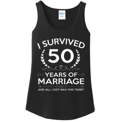 50th Wedding Anniversary Gifts Couples Husband Wife 50 Years Ladies Essential Tank