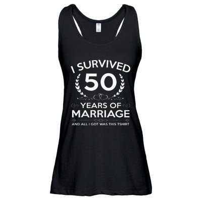 50th Wedding Anniversary Gifts Couples Husband Wife 50 Years Ladies Essential Flowy Tank