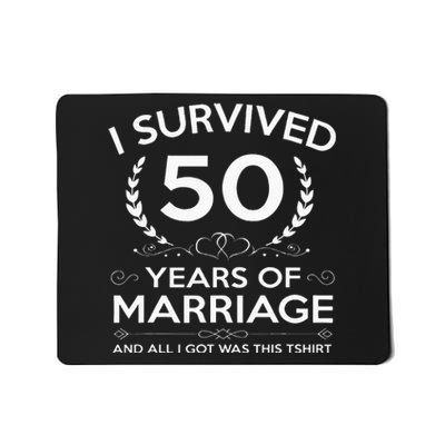 50th Wedding Anniversary Gifts Couples Husband Wife 50 Years Mousepad