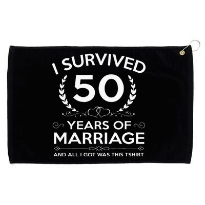 50th Wedding Anniversary Gifts Couples Husband Wife 50 Years Grommeted Golf Towel