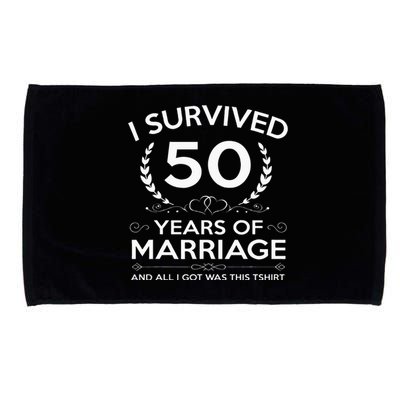 50th Wedding Anniversary Gifts Couples Husband Wife 50 Years Microfiber Hand Towel