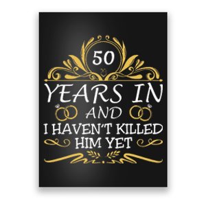 50th Wedding Anniversary Husband Wife Poster