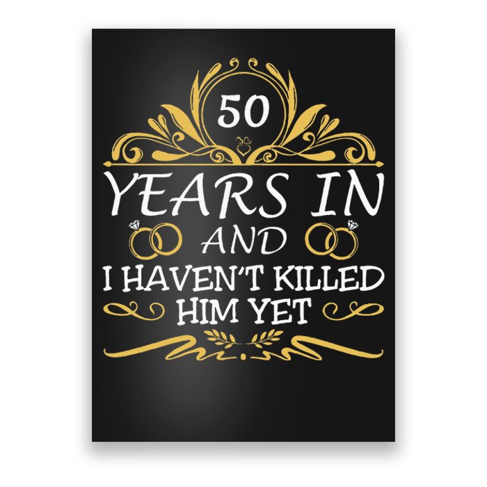 50th Wedding Anniversary Husband Wife Poster