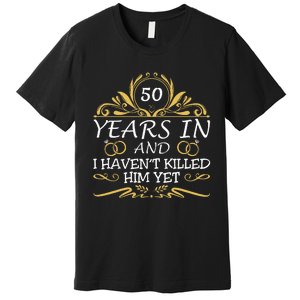 50th Wedding Anniversary Husband Wife Premium T-Shirt