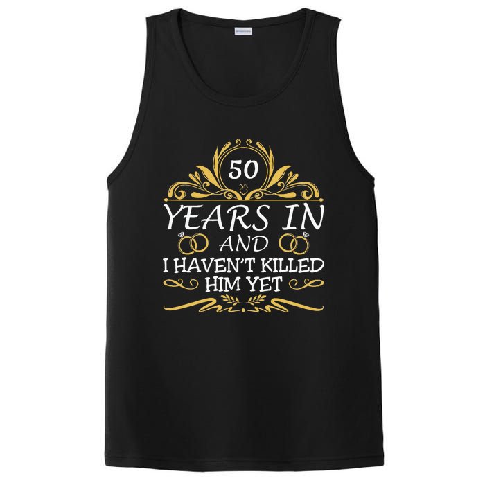 50th Wedding Anniversary Husband Wife PosiCharge Competitor Tank