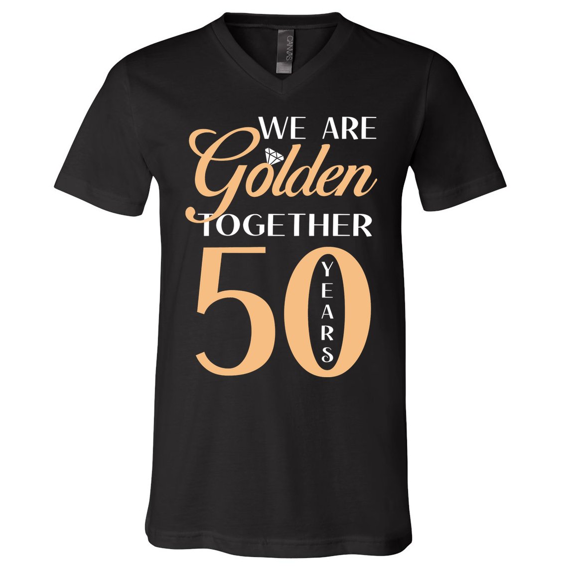 50th Wedding Anniversary We Are Golden Together 50 Years V-Neck T-Shirt