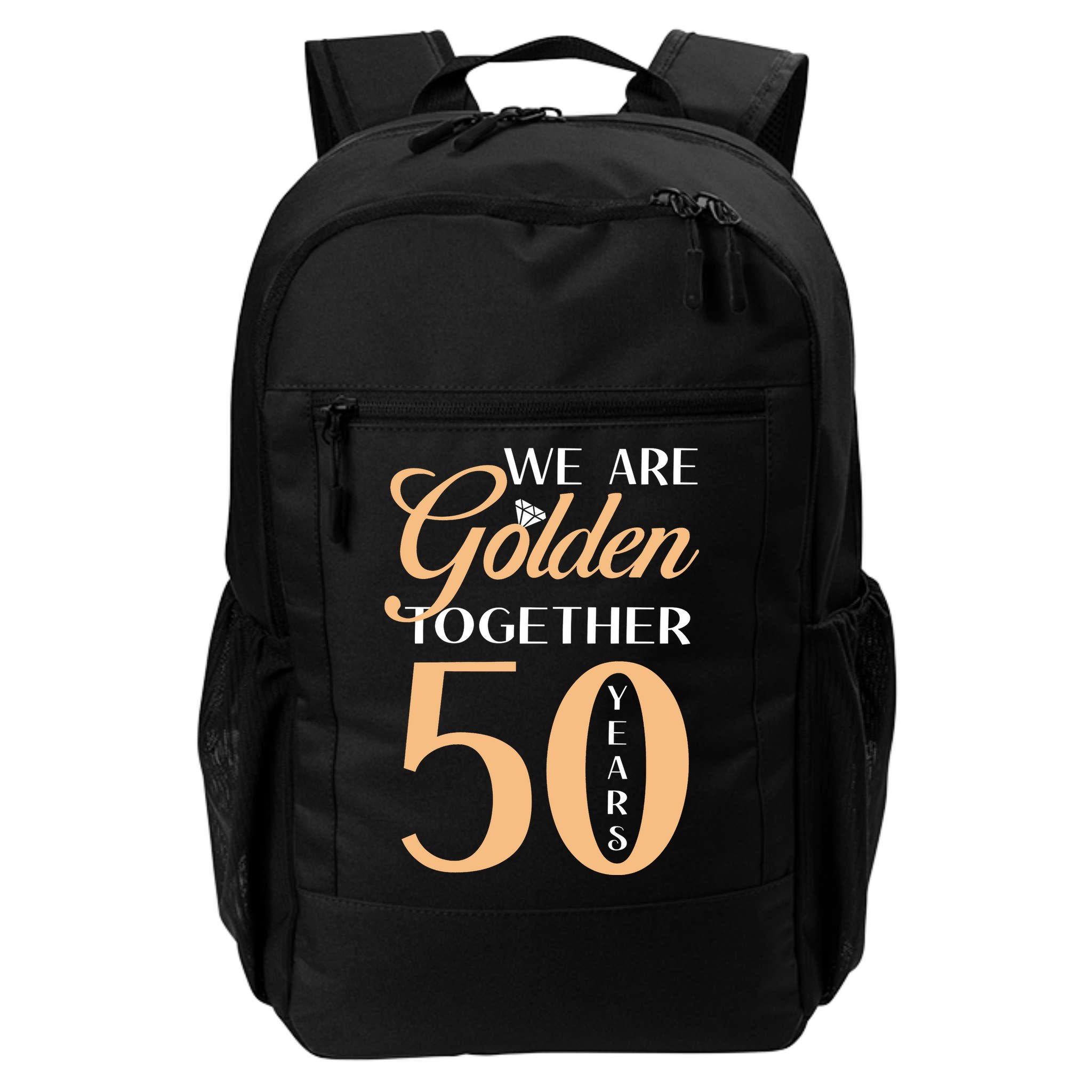 50th Wedding Anniversary We Are Golden Together 50 Years Backpack