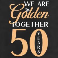 50th Wedding Anniversary We Are Golden Together 50 Years Beanie