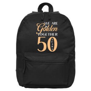 50th Wedding Anniversary We Are Golden Together 50 Years 16 in Basic Backpack