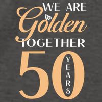 50th Wedding Anniversary We Are Golden Together 50 Years Vector Backpack