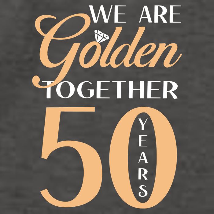 50th Wedding Anniversary We Are Golden Together 50 Years Vector Backpack