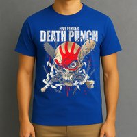 5FDP Warhead Skull Front Back Print T-Shirt