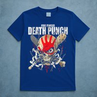 5FDP Warhead Skull Front Back Print T-Shirt