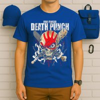 5FDP Warhead Skull Front Back Print T-Shirt