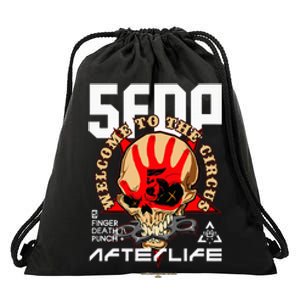 5fdp – Welcome To The Circus Red Drawstring Bag