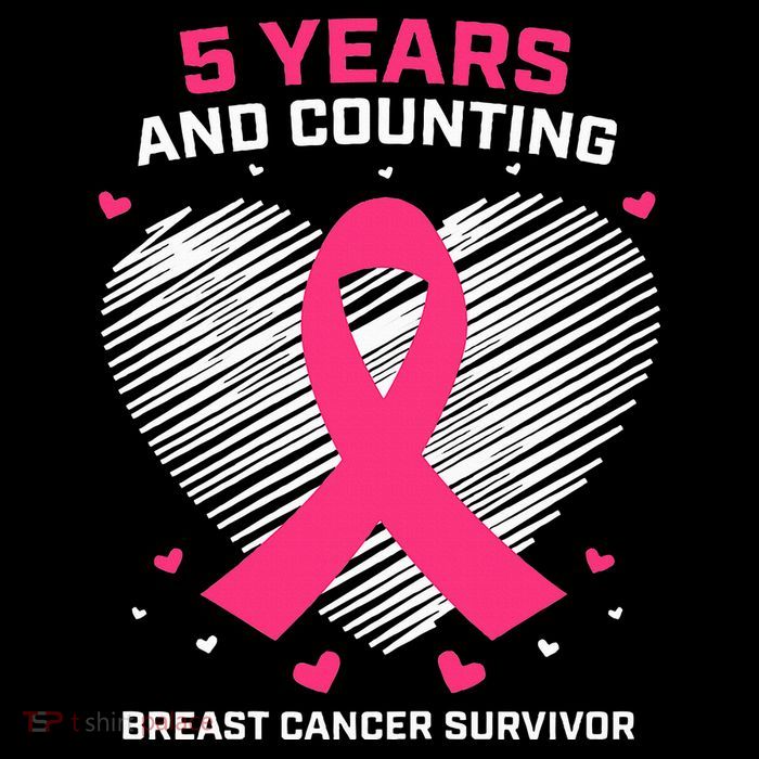 5 Year Breast Cancer Survivor Gifts Pink Cancer Free Premium T-Shirt