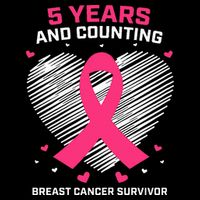 5 Year Breast Cancer Survivor Gifts Pink Cancer Free Womens Tank Top