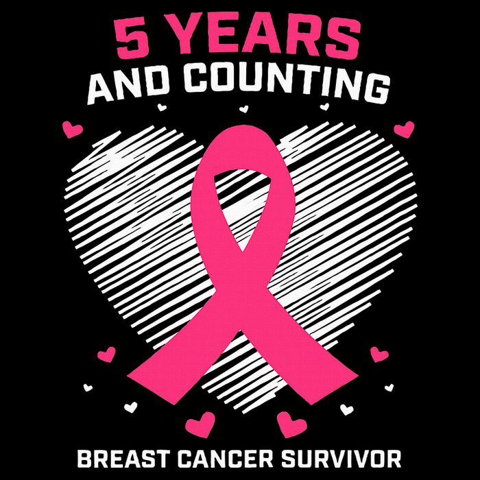 5 Year Breast Cancer Survivor Gifts Pink Cancer Free Womens Tank Top