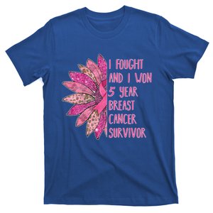 5 Years Breast Cancer Free Survivor Gift T-Shirt