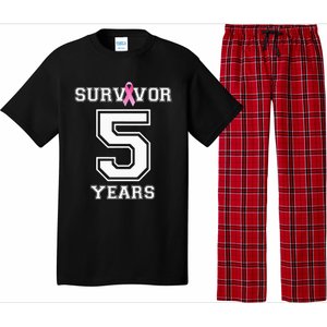 5 Years Breast Cancer Survivor Gifts For  Pink Ribbon Pajama Set