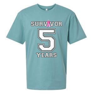 5 Years Breast Cancer Survivor Gifts For  Pink Ribbon Sueded Cloud Jersey T-Shirt