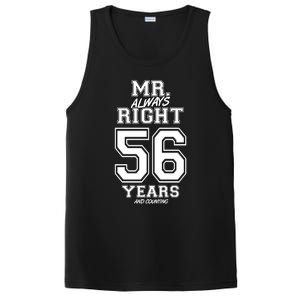 56 Years Being Mr Always Right Funny Couples Anniversary Gift PosiCharge Competitor Tank