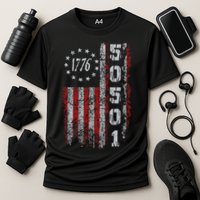 50501 Your Country Needs You American Flag Cooling Performance Crew T-Shirt