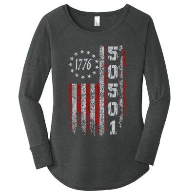 50501 Your Country Needs You American Flag Women's Perfect Tri Tunic Long Sleeve Shirt