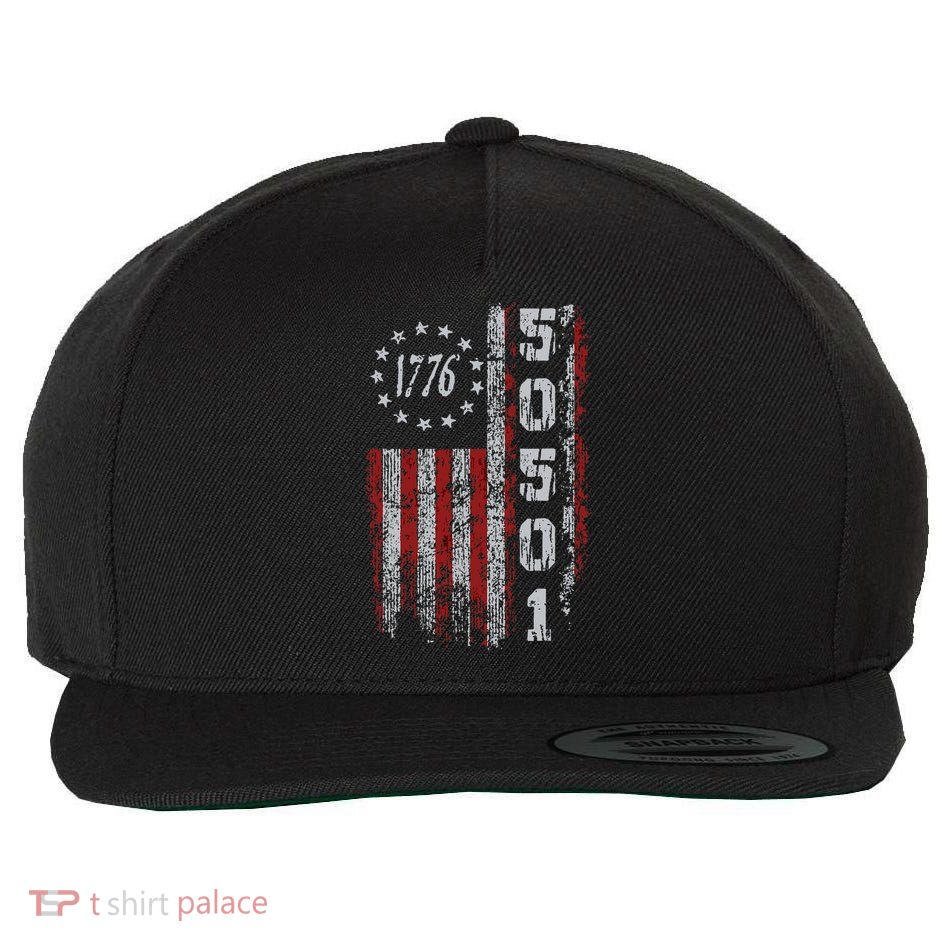 50501 Your Country Needs You American Flag Wool Snapback Cap