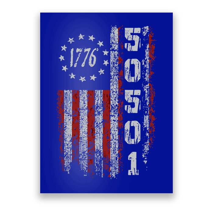 50501 Your Country Needs You American Flag Poster
