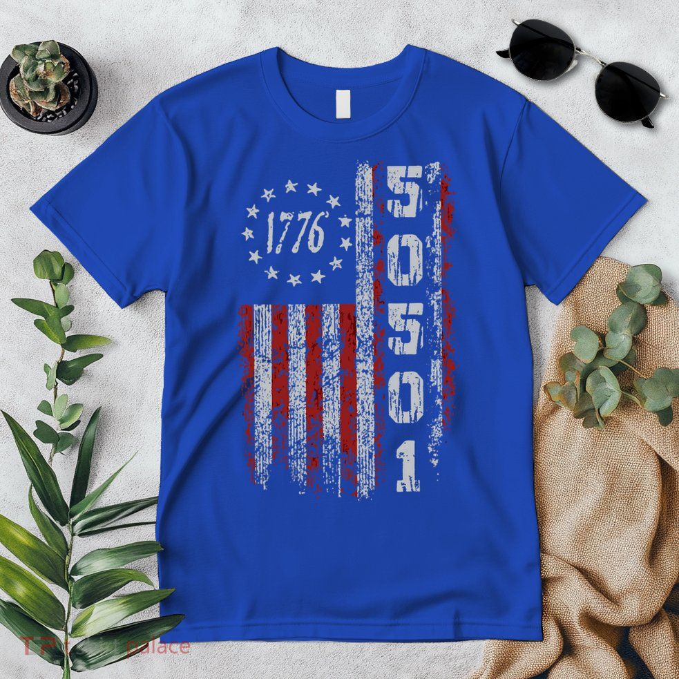 50501 Your Country Needs You American Flag Premium T-Shirt