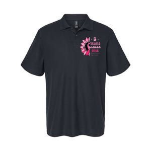 5 Year Cancer Free Breast Cancer Awareness Sunflower Women Softstyle Adult Sport Polo