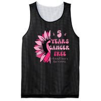 5 Year Cancer Free Breast Cancer Awareness Sunflower Women Mesh Reversible Basketball Jersey Tank