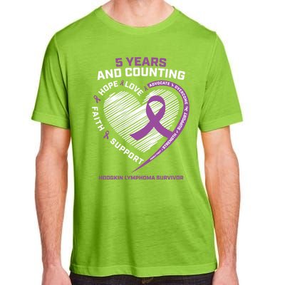 5 Years Cancer Free Funny Gift Hodgkin's Lymphoma Survivor Cool Gift Adult ChromaSoft Performance T-Shirt