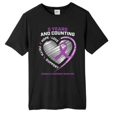 5 Years Cancer Free Funny Gift Hodgkin's Lymphoma Survivor Cool Gift Tall Fusion ChromaSoft Performance T-Shirt