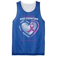 5 Years Cancer Free Funny Gift Hodgkin's Lymphoma Survivor Cool Gift Mesh Reversible Basketball Jersey Tank