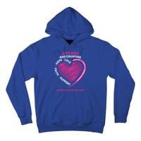 5 Years Cancer Free Funny Gift Pink Breast Cancer Survivor Funny Gift Tall Hoodie