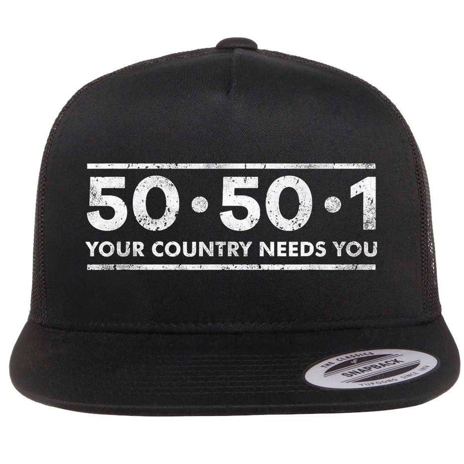 50501 Your Country Needs You Flat Bill Trucker Hat