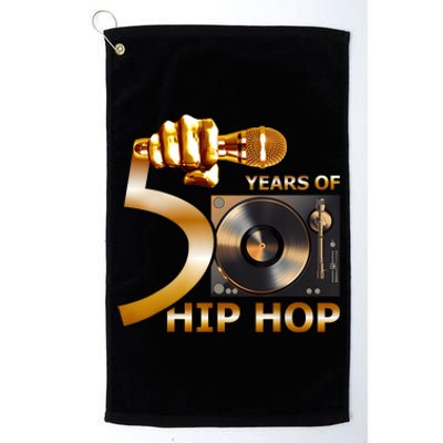 50 Years Hip Hop 50th Anniversary Hip Hop Celebration Platinum Collection Golf Towel